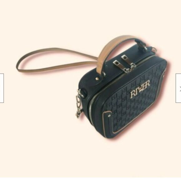 River Island satchel Shoulder Bag Purse with Zipper closure - Picture 3 of 9